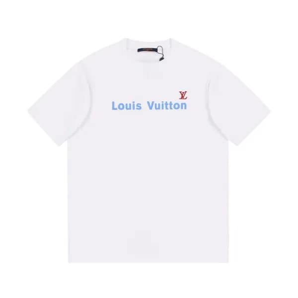 루이비통 남성 화이트 크루넥 반팔티 - Mens White Tshirts - lou0489… - 1