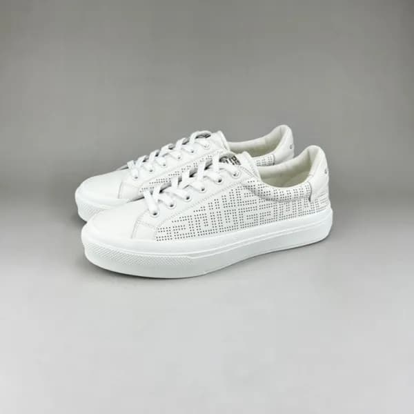 지방시 남/녀 클래식 화이트 스니커즈 - Unisex White Sneakers - giv… - 1