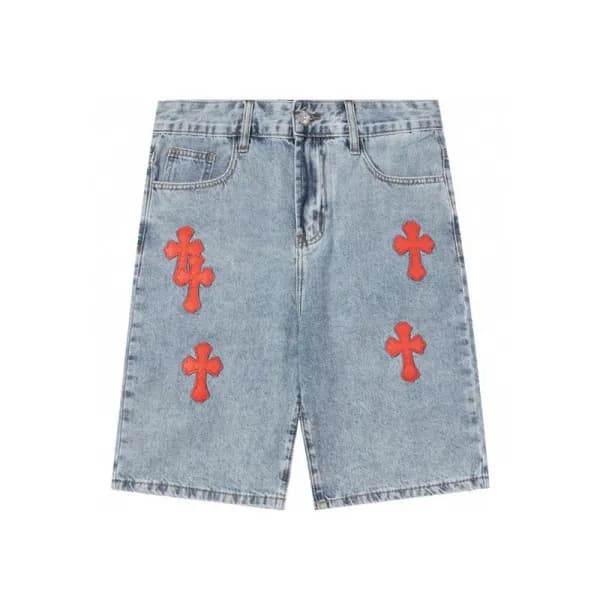 크롬하츠 남성 트렌디 블루 반바지 - Mens Blue Half-pants - chr045… - 1