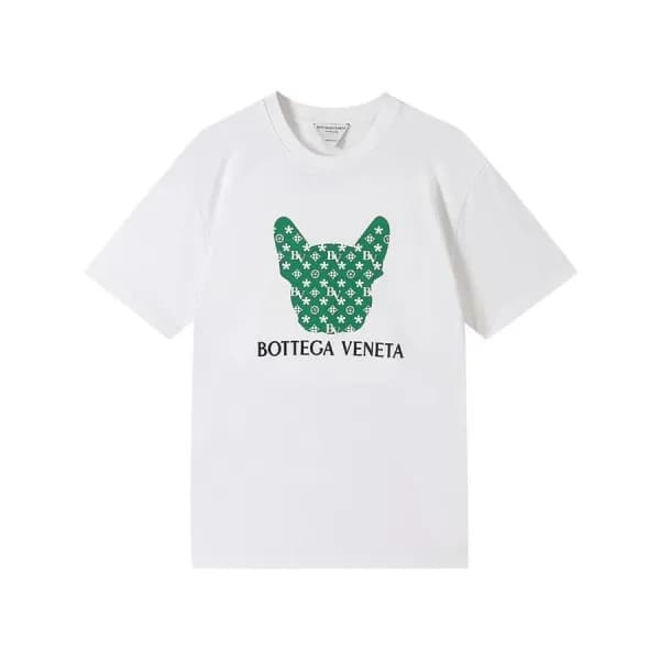 보테가 남성 크루넥 화이트 반팔티 - Mens White Tshirts - bot0411x - 1