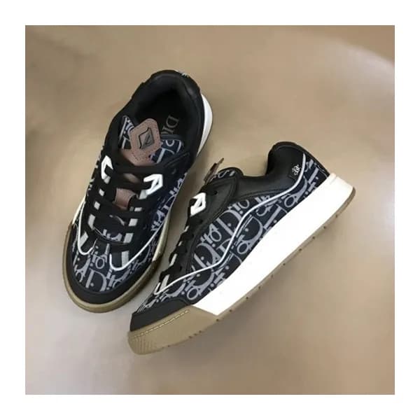 디올 남/녀 블랙 스니커즈 - Dior Unisex Black Sneakers - dio0… - 1