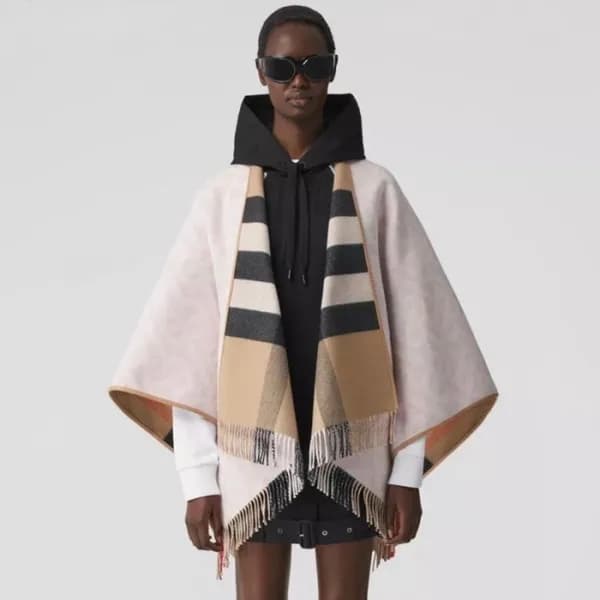 버버리 여성 베이지 판쵸 - Burberry Womens Beige Pancho - bu4… - 1