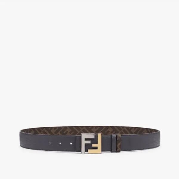 펜디 남성 시그니처 양면 그레이 벨트 - Fendi Mens Gray Belts - fe5… - 1