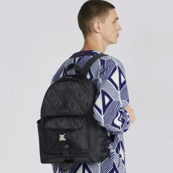 디올 남성 블랙 백팩 - Dior Mens Black Back Pack - di366x - 1