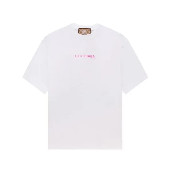구찌 남/녀 화이트 크루넥 반팔티 - Gucci Unisex White Short slee… - 1
