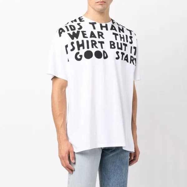 메종마르지엘라 남/녀 크루넥 화이트 반팔티 - Maison Margiela Unisex W… - 1