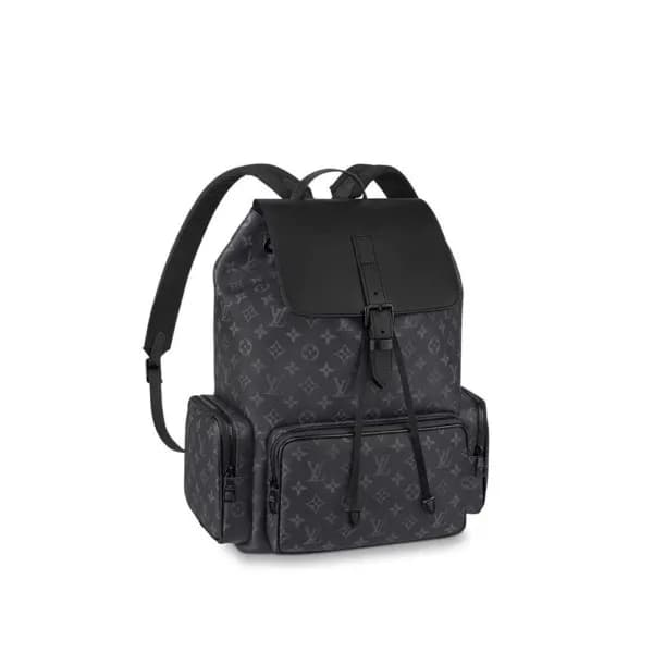 루이비통 남성 블랙 백팩 - Louis vuitton Mens Black Back Pack… - 1