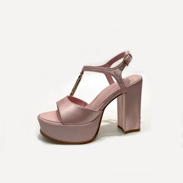 루이비통 여성 핑크 하이힐 - Louis vuitton Womens Pink High-he… - 1