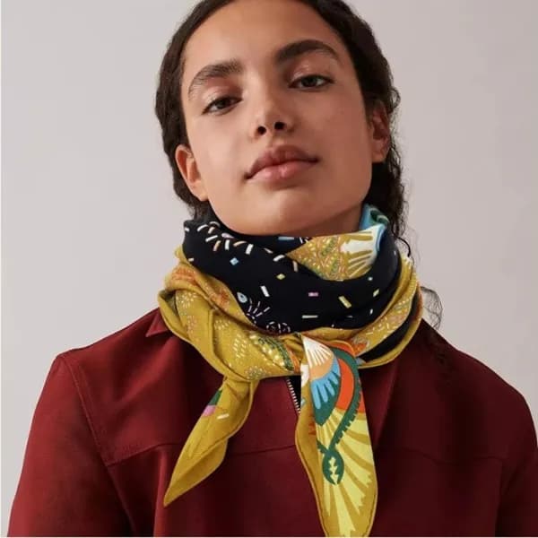 에르메스 여성 옐로우 스카프 - Hermes Womens Yellow Scarf - he4… - 1