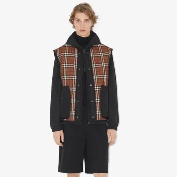 버버리 남성 브라운 베스트 - Burberry Mens Brown Vest - bu345x - 1