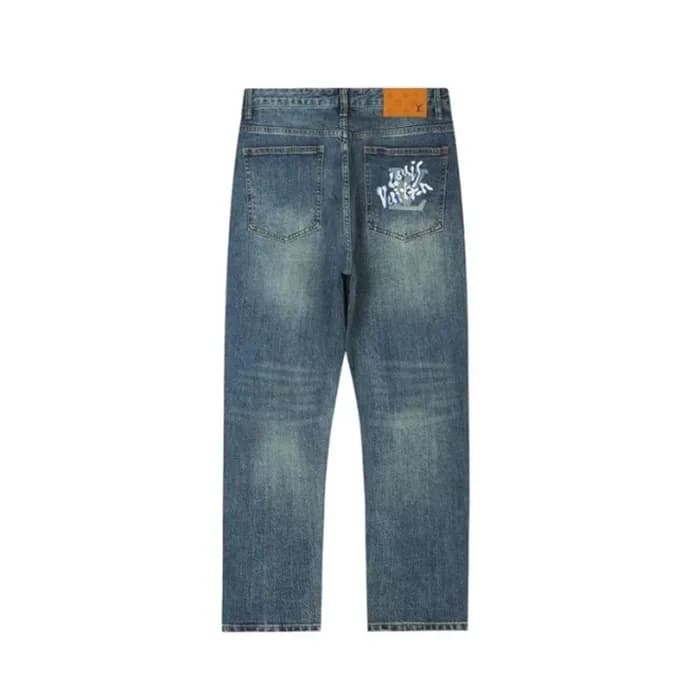 루이비통 남성 블루 청바지 - Louis vuitton Mens Blue Jeans - l… - 1