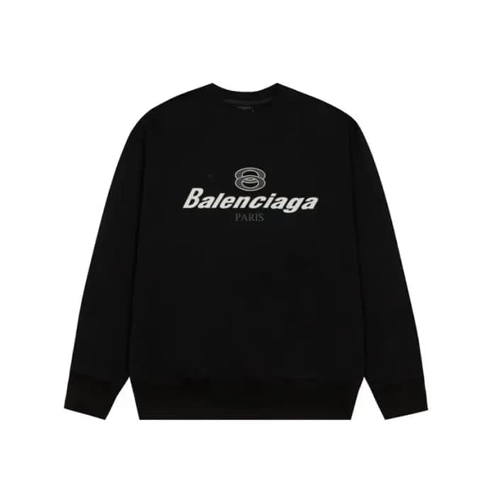 발렌시아가 남성 블랙 맨투맨 - Balenciaga Mens Black Tshirts - … - 1