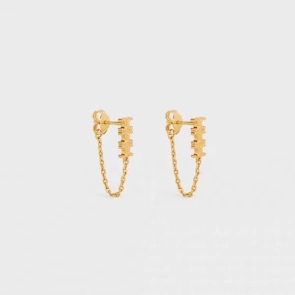 셀린느 여성 골드 이어링 - Celine Womens Gold Earring - acc13… - 1