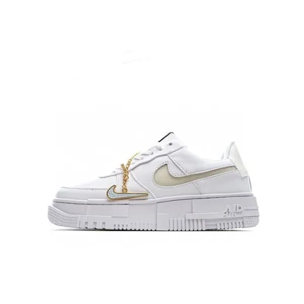 나이키 남/녀 화이트 스니커즈 - Nike Air Force 1 Unisex Sneaker… - 1