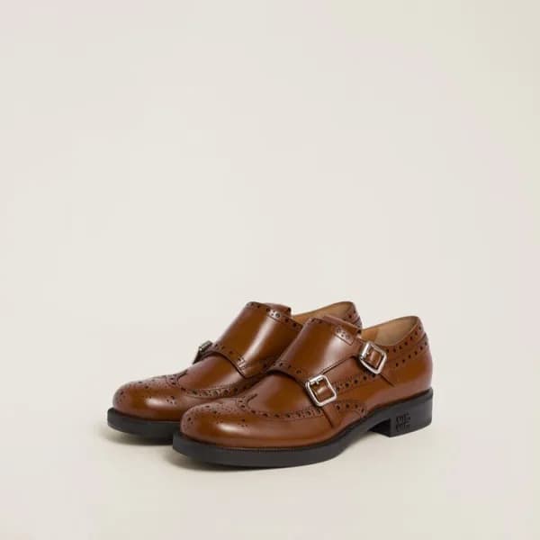 미우미우 여성 브라운 로퍼 - Miumiu Womens Brown Loafer - mis5… - 1