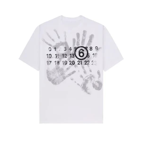메종 마르지엘라 남/녀 화이트 반팔 티셔츠 - Maison Margiela Unisex W… - 1
