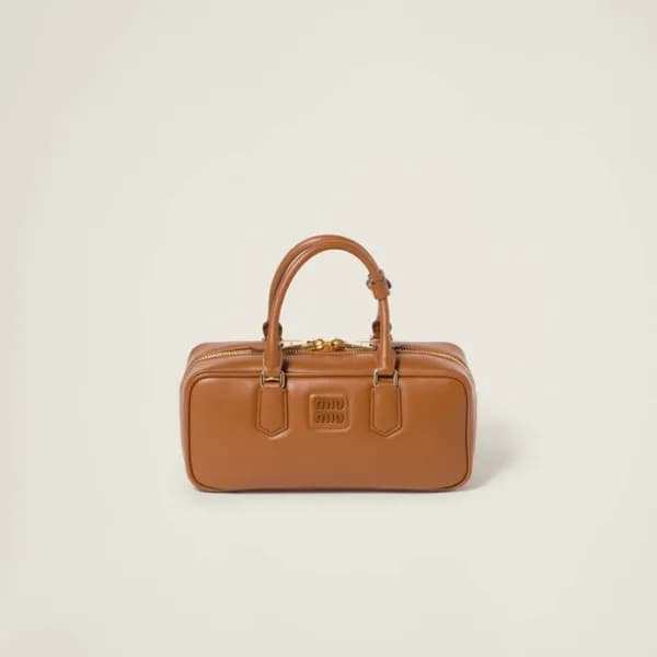 미우미우 여성 탄 아르카디 볼링백 - Miumiu Womens Arcadie Bag - m… - 1