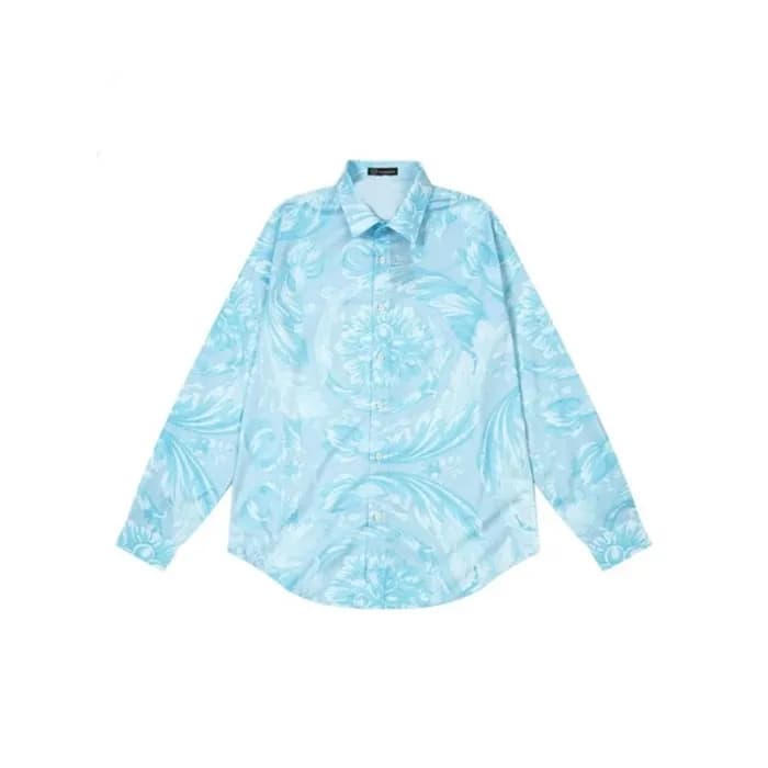 베르사체 남성 블루 셔츠 - Versace Mens Blue Shirts - vec22x - 1