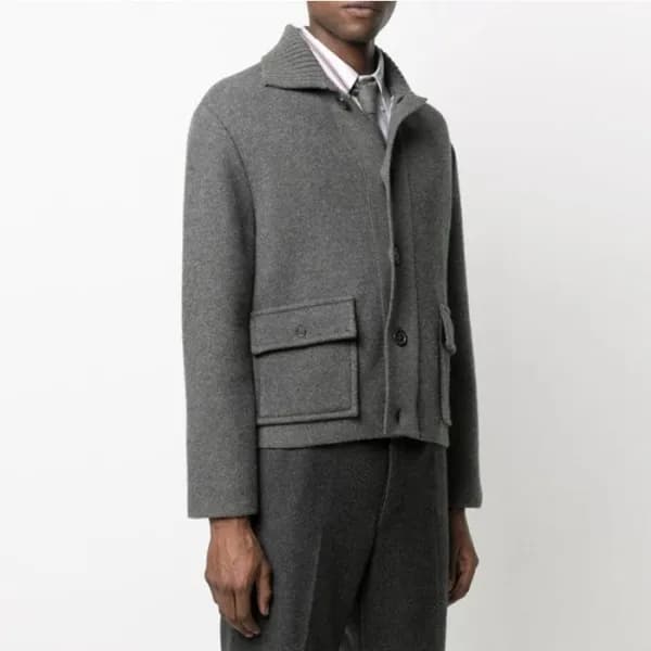 톰브라운 남성 폴로 니트 - Thom Browne Mens Polo Knits - thc1… - 1