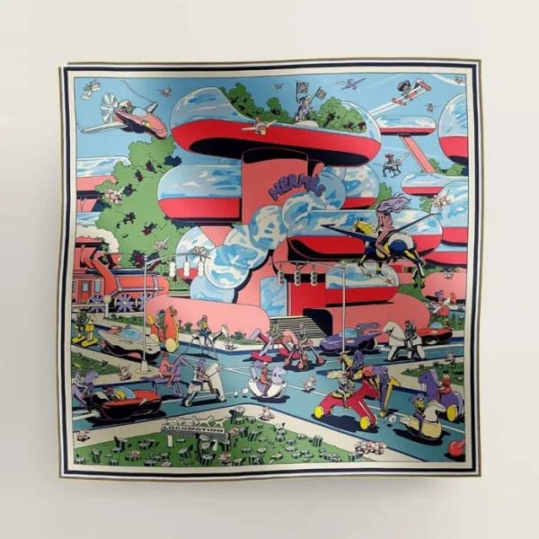 에르메스 여성 실크 스카프 - Hermes Womens Silk Scarf - acc238… - 1