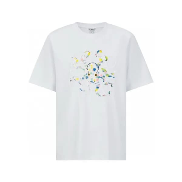 로에베 남성 라운드 반팔티 - Loewe Mens Round Tshirt - loc4998… - 1