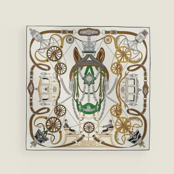에르메스 여성 실크 스카프 - Hermes Womens Silk Scarf - acc446… - 1