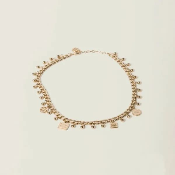 미우미우 여성 메탈 목걸이 - Miumiu Womens Metal Necklace - ac… - 1