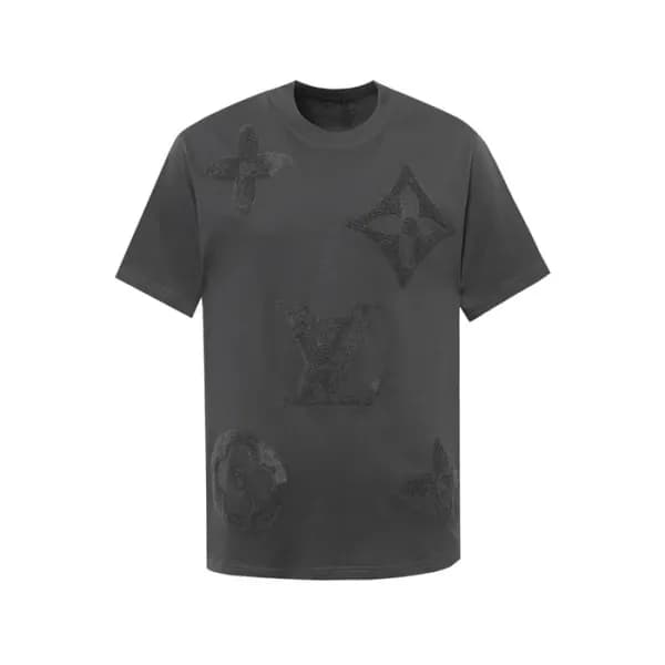 루이비통 남성 라운드 반팔 티셔츠 - Louis vuitton Mens Round Tshi… - 1