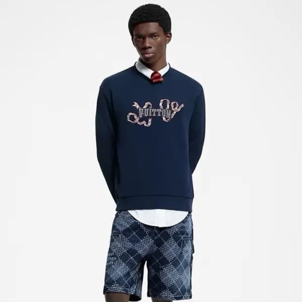 루이비통 남성 데님 쇼츠 - Louis vuitton Mens Denim Shorts - … - 1