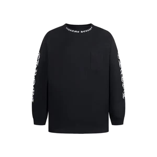 크롬하츠 남성 라운드 긴팔티 - Chrome Hearts Mens Round Tshirt … - 1