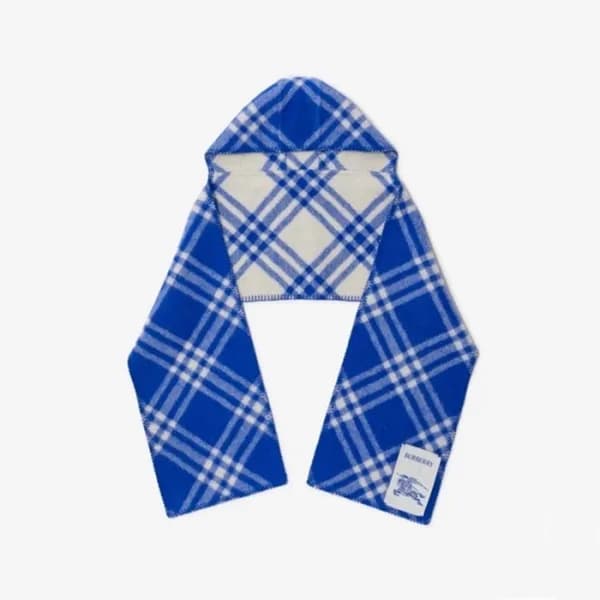 버버리 남/녀 체크 후드 스카프 - Burberry Unisex Checked Hooded… - 1