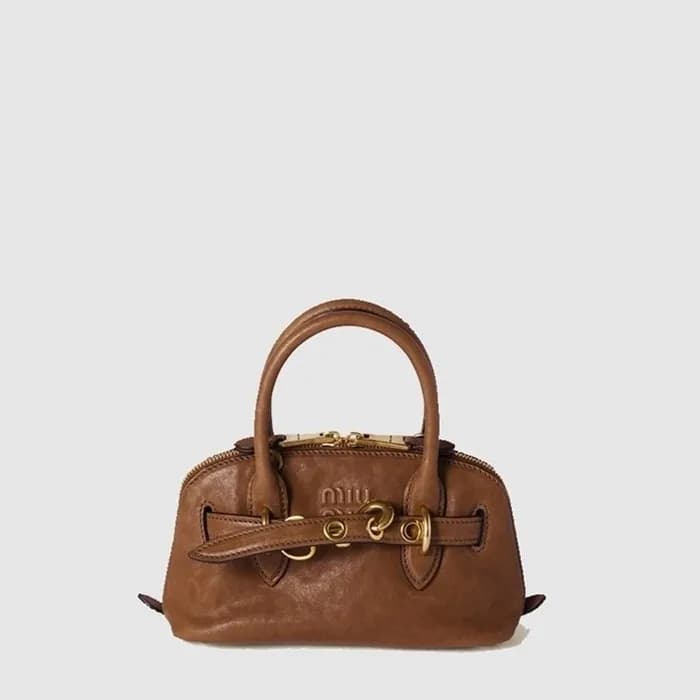 미우미우 여성 아방뛰르 미니 나파 가죽 백 - Miumiu Womens Avanture M… - 1