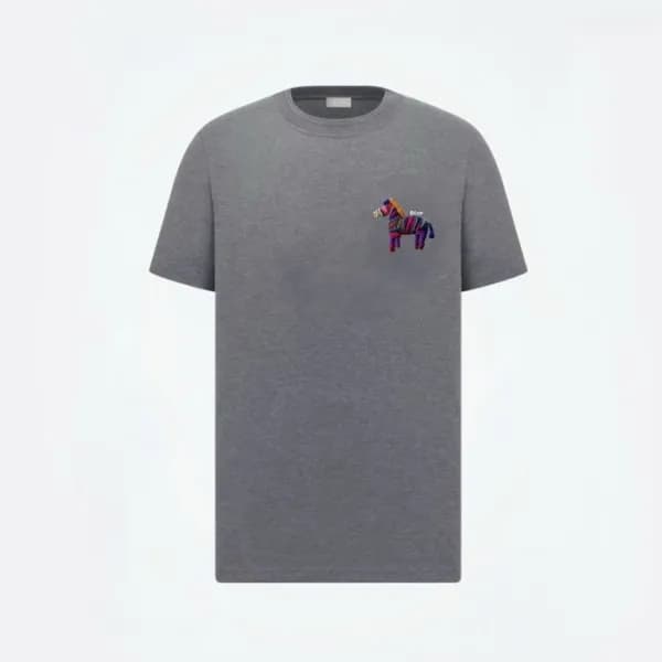 디올 남성 라운드 반팔 티셔츠 - Dior Mens Round Tshirt - dic129… - 1