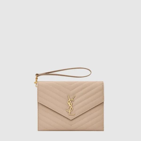 입생로랑 여성 로렌 마틀라세 클러치 - Saint Laurent Womens Laurent… - 1