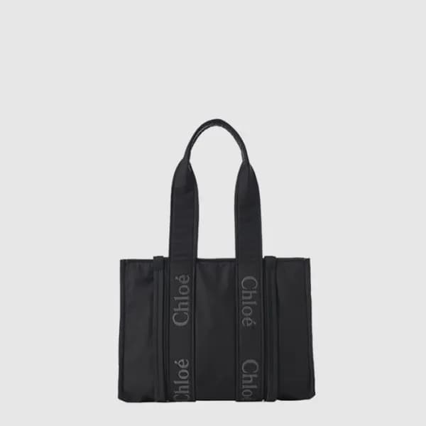 끌로에 여성 미디엄 우디 토트 백 - Chloe Womens Medium Woody Tot… - 1