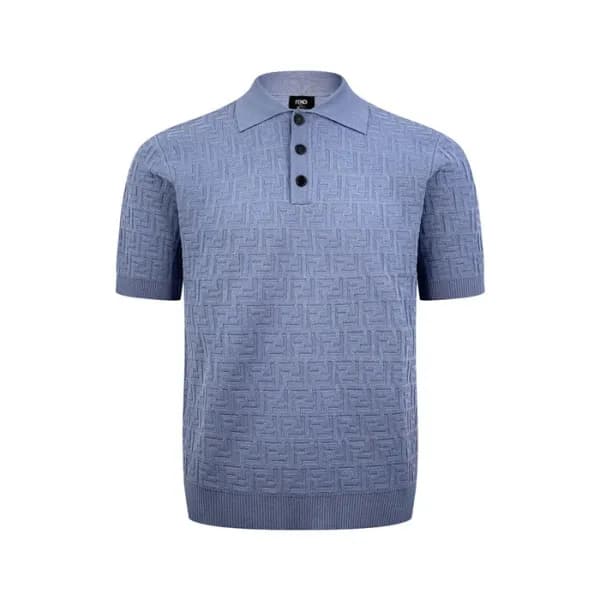 펜디 남성 폴로 반팔 티셔츠 - Fendi Mens Polo Tshirt - fec1441… - 1