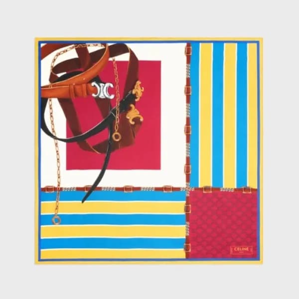 셀린느 여성 트리오페 스퀘어 스카프 - Celine Womens Triomphe Scarf… - 1