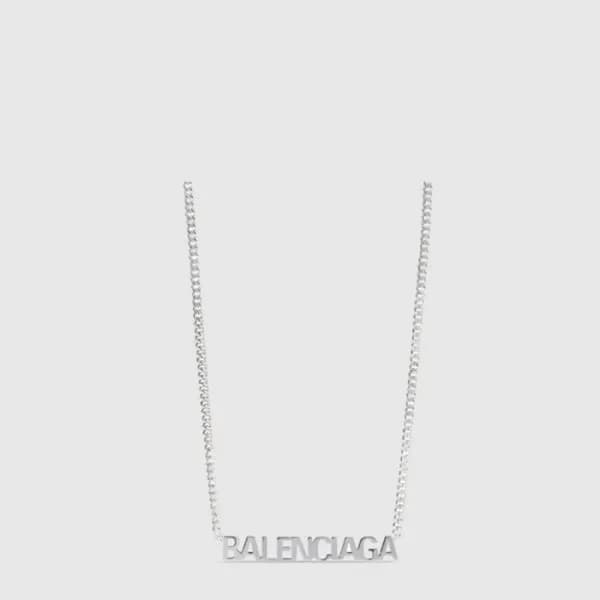 발렌시아가 남성 로고 드롭 네크리스 - Balenciaga Mens Logo Drop Ne… - 1