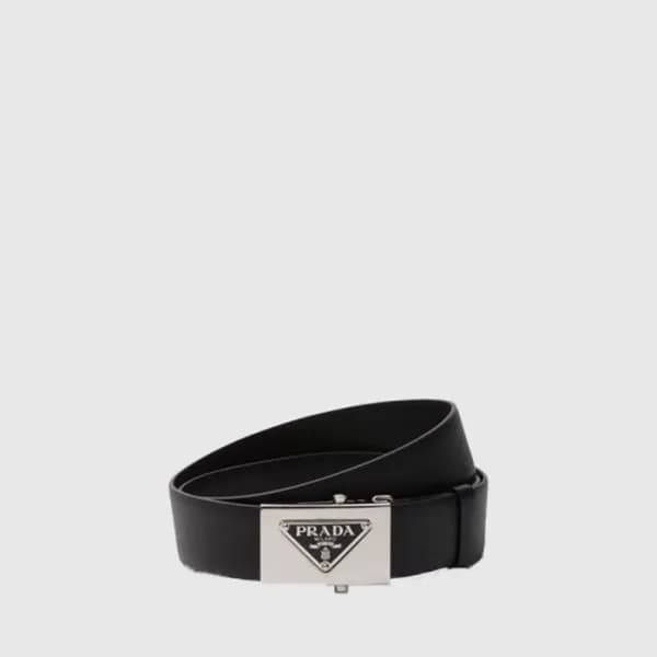 프라다 남성 사피아노 벨트 - Prada Mens Saffiano Belt - bel439… - 1