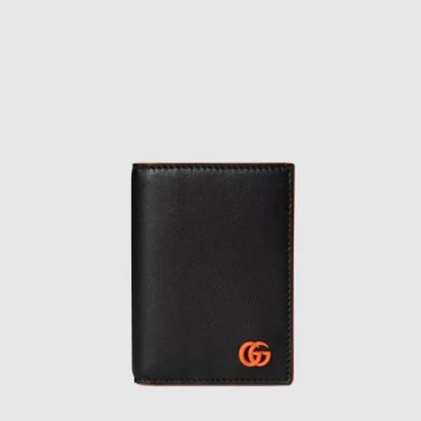 구찌 남성 GG 마몽 바이폴드 카드 케이스 - Gucci Mens GG Marmont Bi… - 1