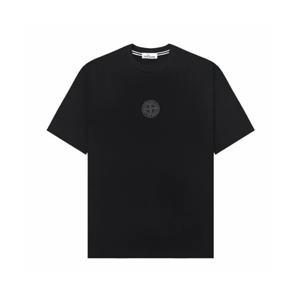 스톤아일랜드 남성 라운드 반팔 티셔츠 - Stone Island Mens Round Tsh… - 1
