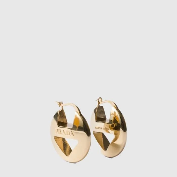 프라다 여성 메탈 이어링 - Prada Womens Metal Earring - acc83… - 1