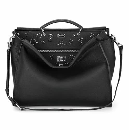 [팬디] 피카부 블랙 로만가죽 남성용 비지니스 fd0009b - Fendi Peekaboo… - 1