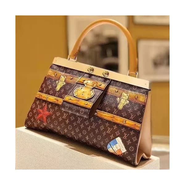 Louis Vuitton Crown Frame Tote Shoulder Bag,25cm -… - 1