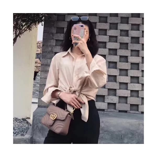 Gucci GG Marmont Women Mini Top Handle Bag,21CM - … - 1