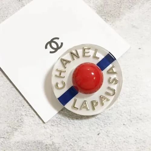 CHANEL Yellow Gold Brooch - 샤넬 여성용 18k도금 옐로우 골드…