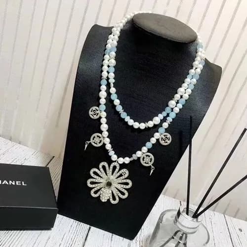 CHANEL Choker 18k White Gold - 샤넬 여성용 목걸이 18K도금… - 1