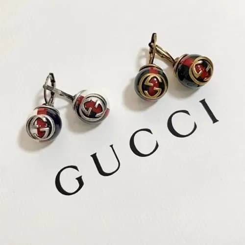 GUCCIr Gold Earring - 구찌 여성용 18k도금 골드 귀걸이 (실버,… - 1