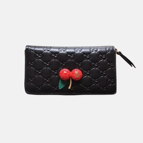 Gucci 2018 Ladies Cherry GG Zippy Long Purse 47604… - 1