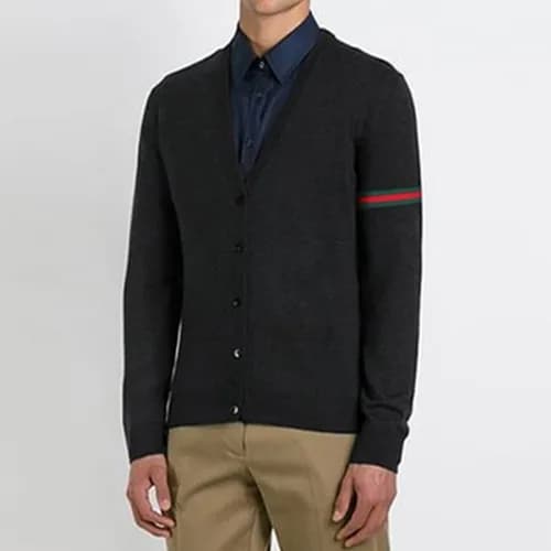 [인기상품] Gucci 2018 V-Neck Wool Knit Cardigan - 구찌 슬… - 1